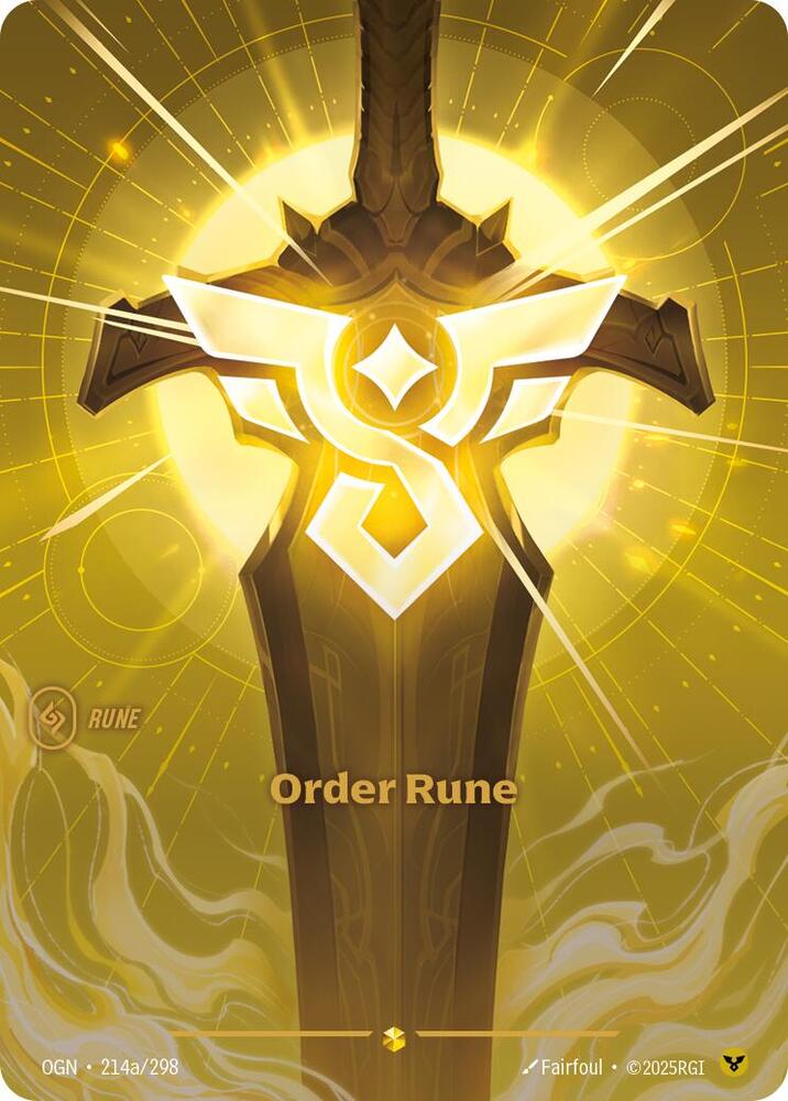Order Rune (Alternate Art) - Origins (OGN)