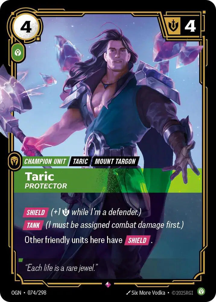 Taric - Protector - Origins (OGN) - Rare - 074/298