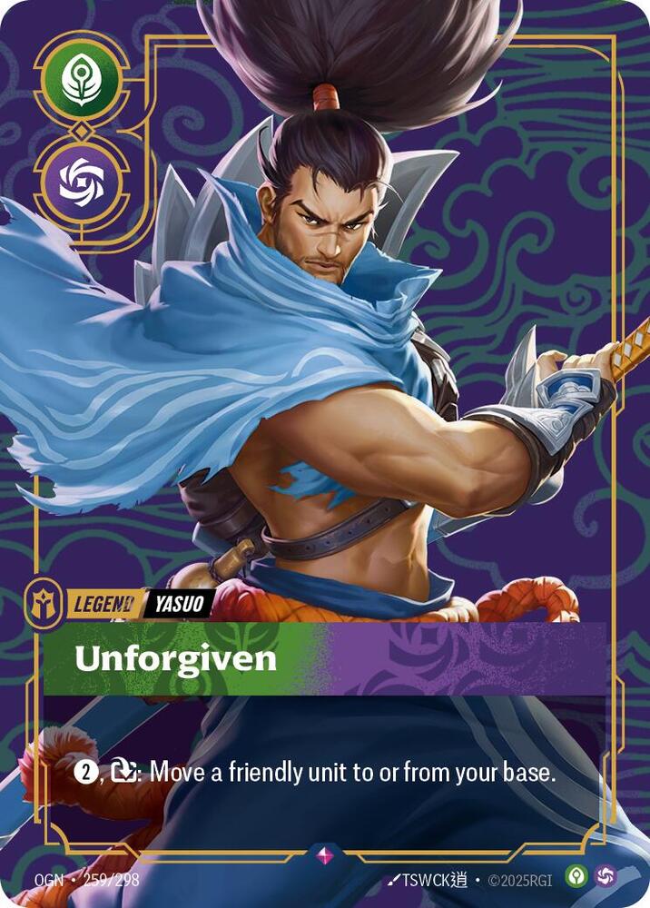 Yasuo - Unforgiven - Origins (OGN) - Rare - 259/298