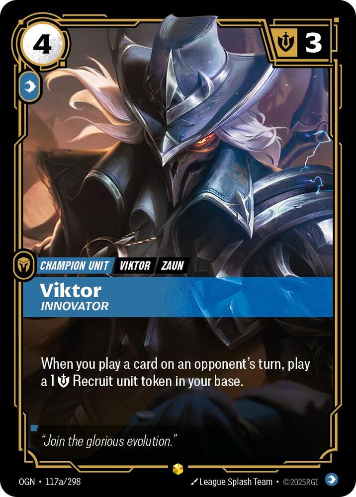 Viktor  - Innovator (Alternate Art) - Origins (OGN) - Alternate Art -117a/298