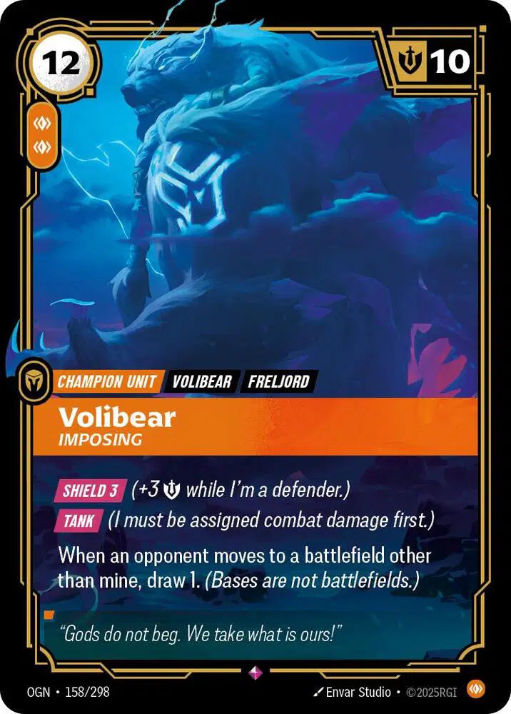 Volibear - Imposing - Origins (OGN) - Rare - 158/298