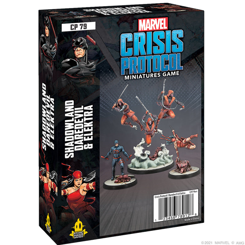 Marvel Crisis Protocol: Shadowland Daredevil& Elektra with Hand Ninjas